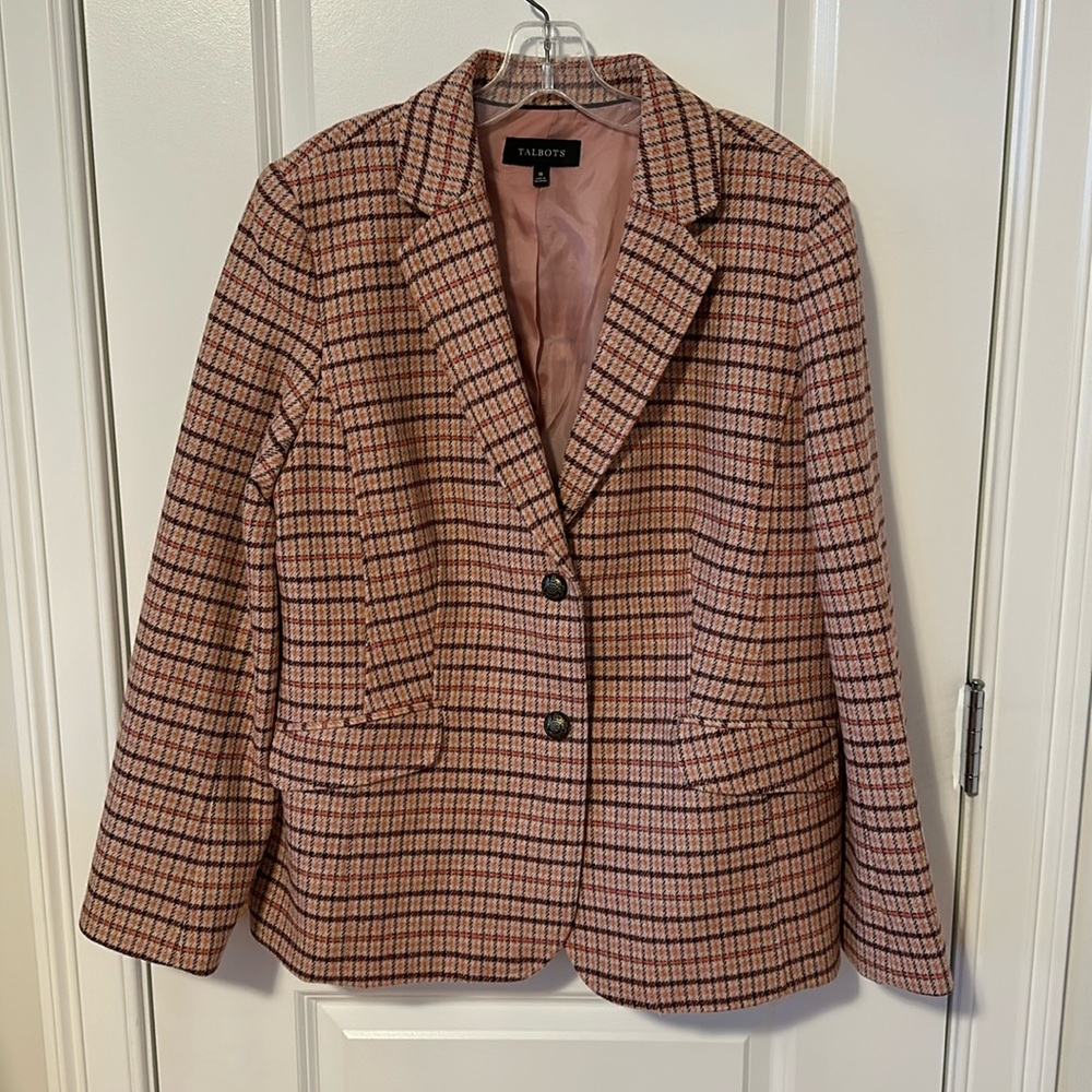 Talbots Houndstooth Blazer